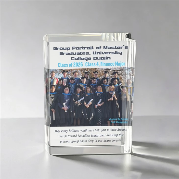 Crystal Graduation Commemorative Book Award high quality