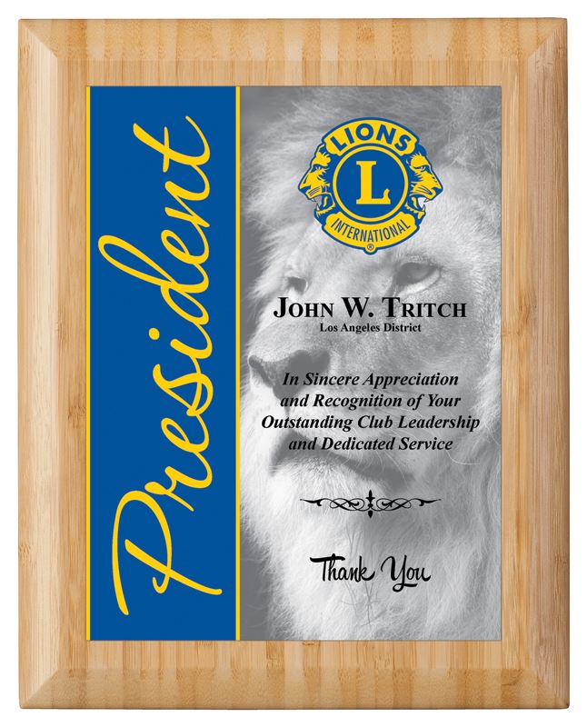 Custom Bamboo Perpetual Recognition Plaque best