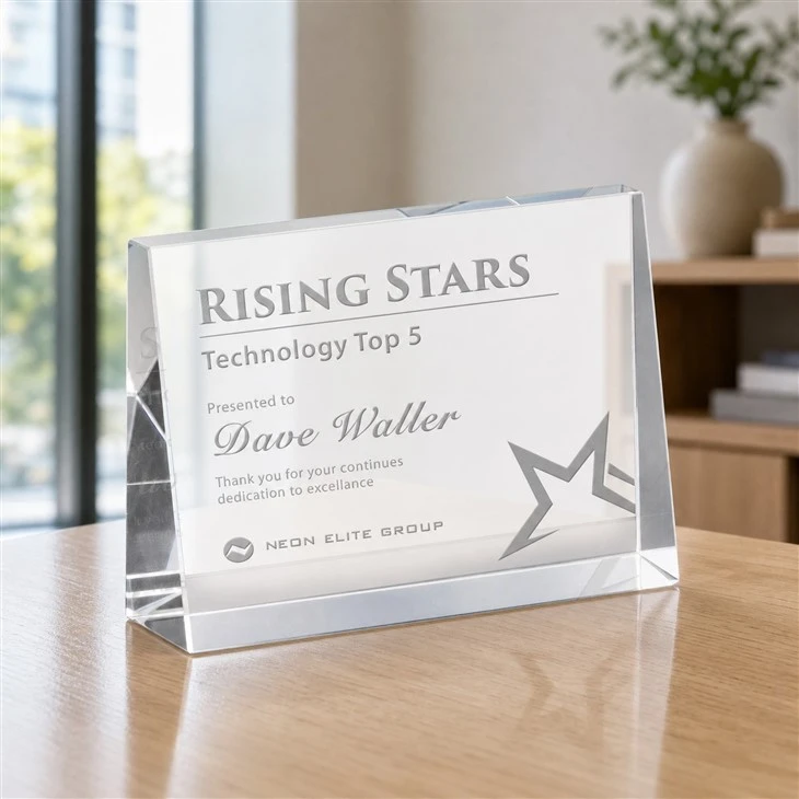 Custom Solid Rectangle Crystal Award Plaques suppliers